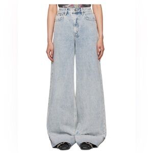 Ksubi Strider Worn Cuffed High-Rise Jeans Size 29